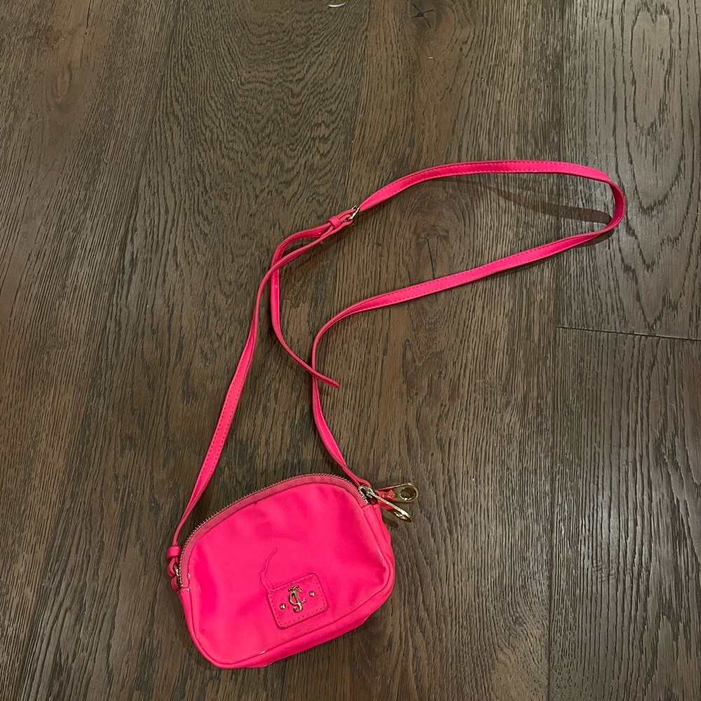 Neon pink Juicy Couture cross body bag